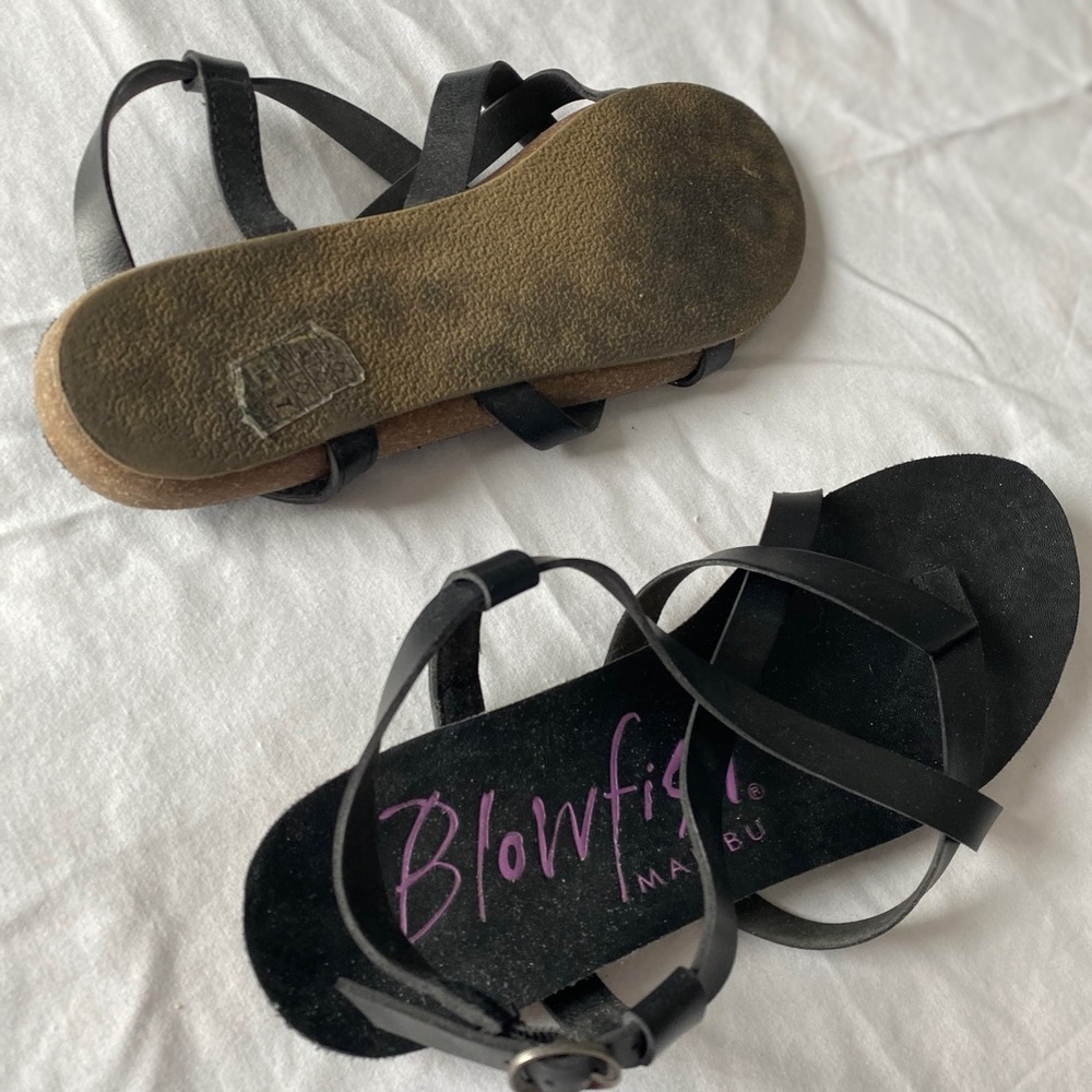 Blowfish - Basic Black Strap Sandals - image 4